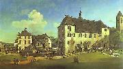 Bernardo Bellotto Courtyard of the Castle at Kaningstein from the South. oil painting